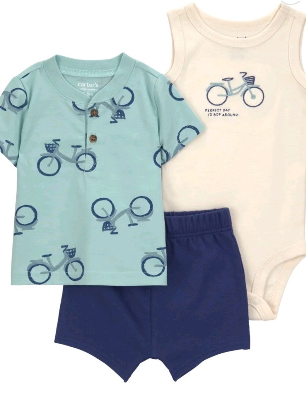 Carter's Child of Mine Baby Boy Outfit Set, 3-Piece,